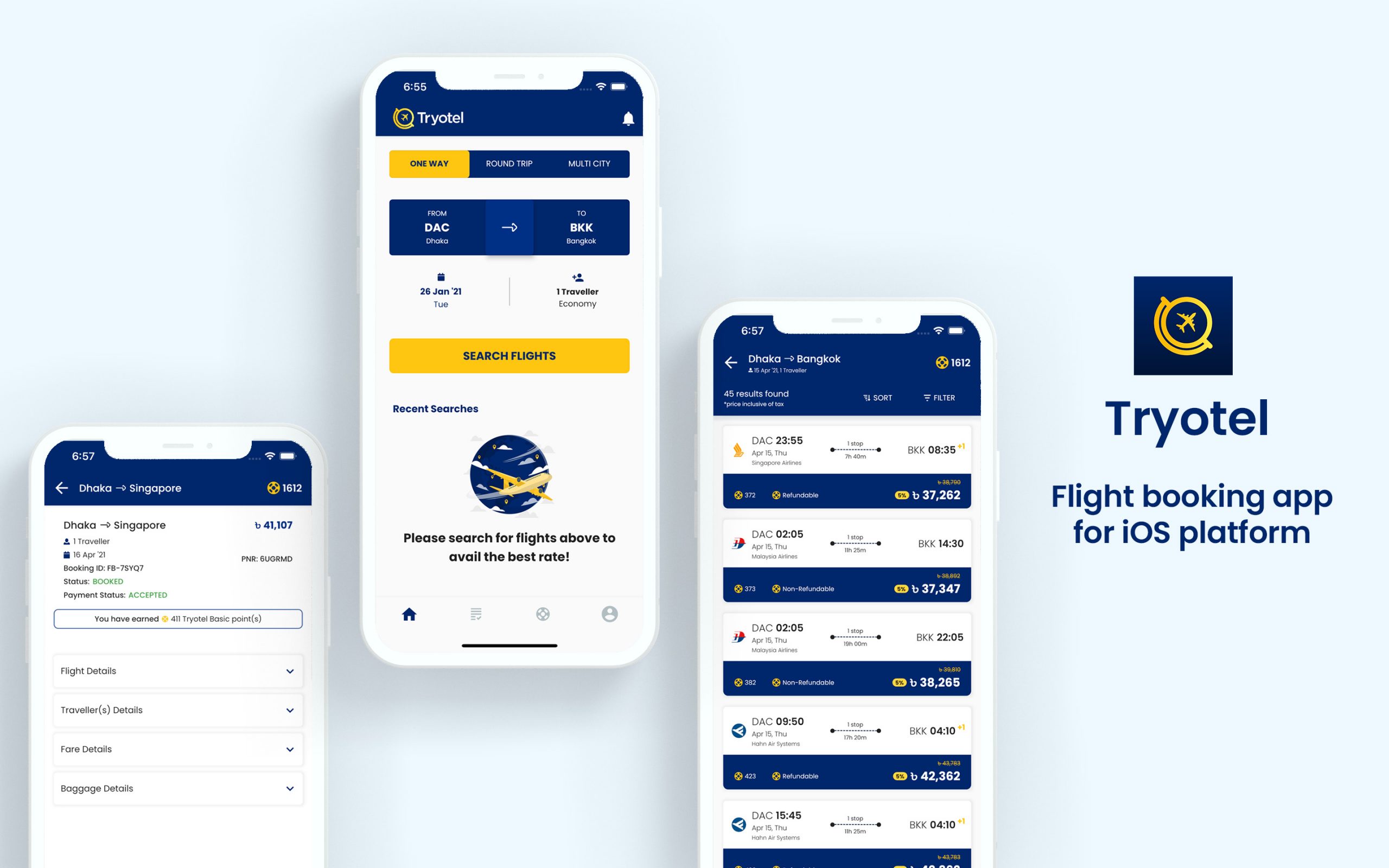 Tryotel – Cross-Platform Travel App